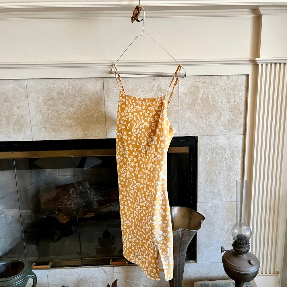 Princess Polly Yellow and White Mini Dress